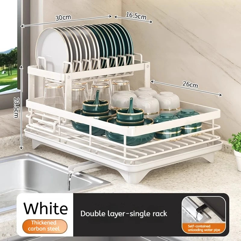 DRAINING Adjustable Stainless Steel Dish Rack