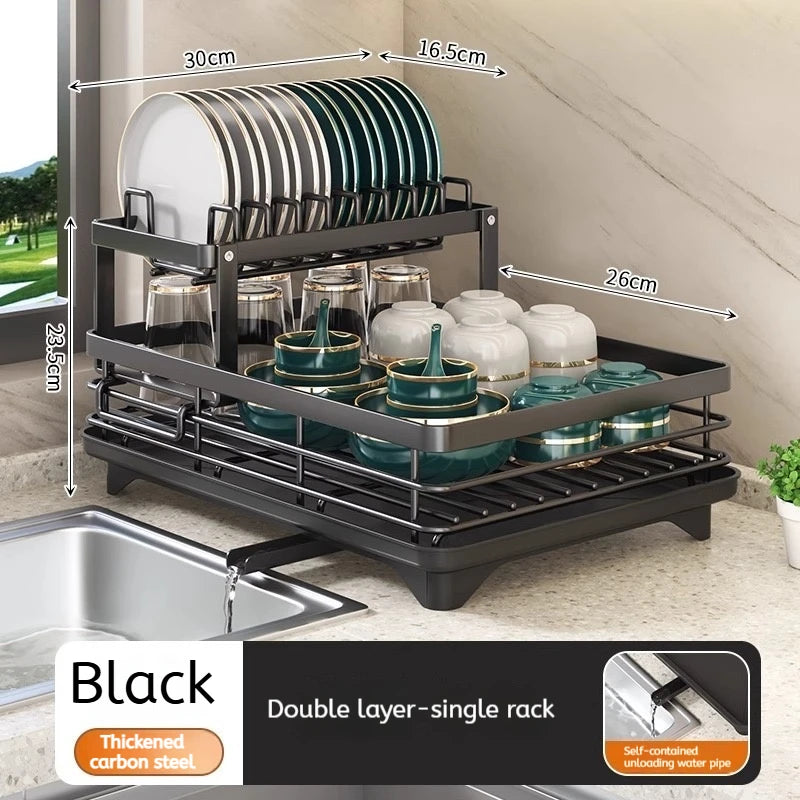 DRAINING Adjustable Stainless Steel Dish Rack